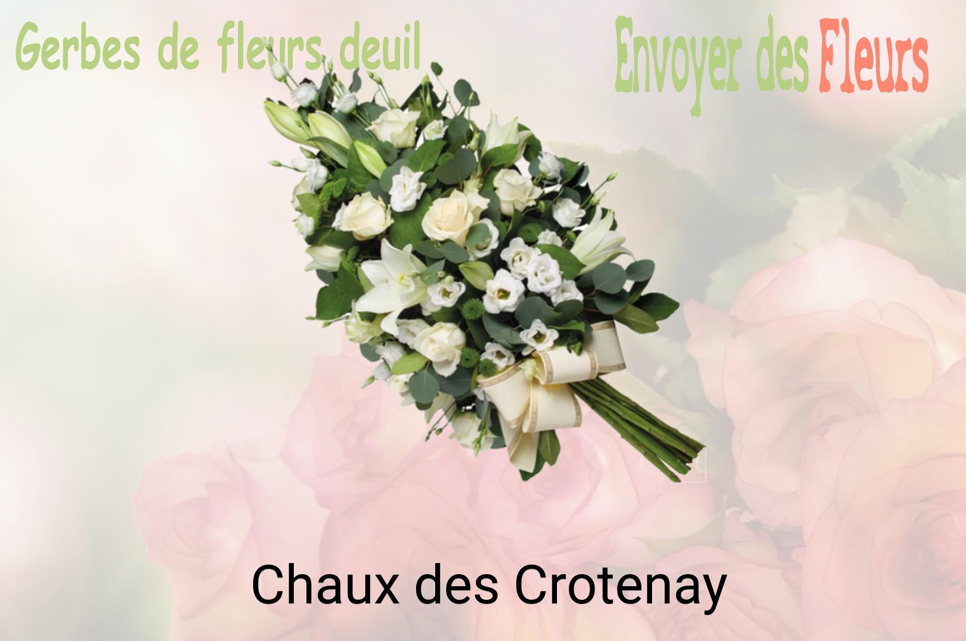 Gerbe de fleurs de deuil livrée à Chaux-des-Crotenay